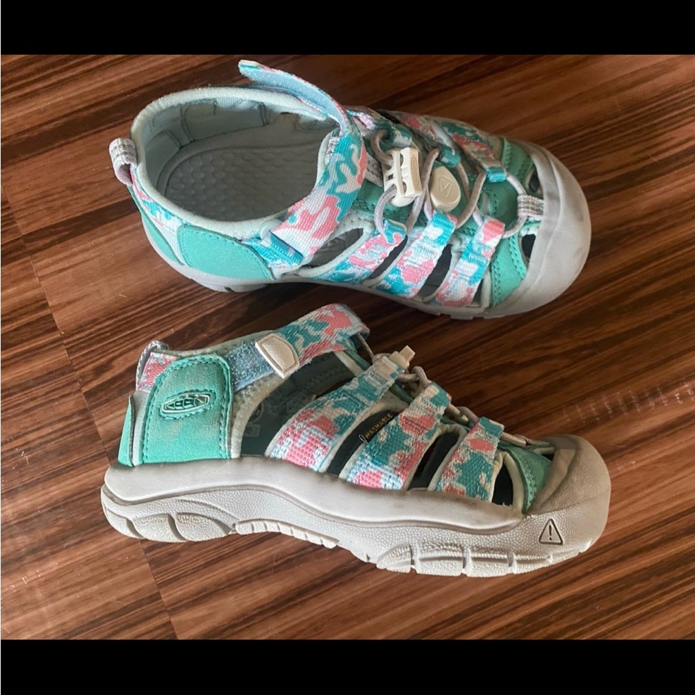 Keen Kids' Teal and Pink Adventure Sandals